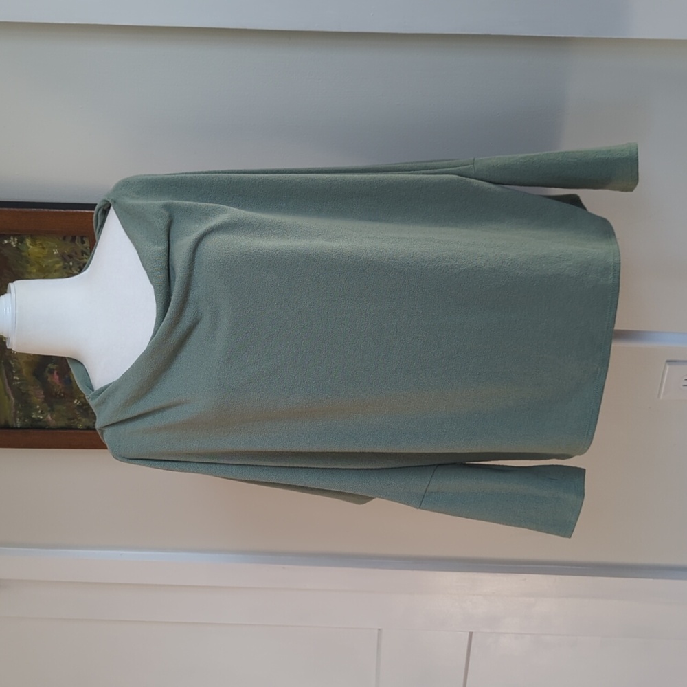 Six/Fifty Light Green Draped boat neck Sweater